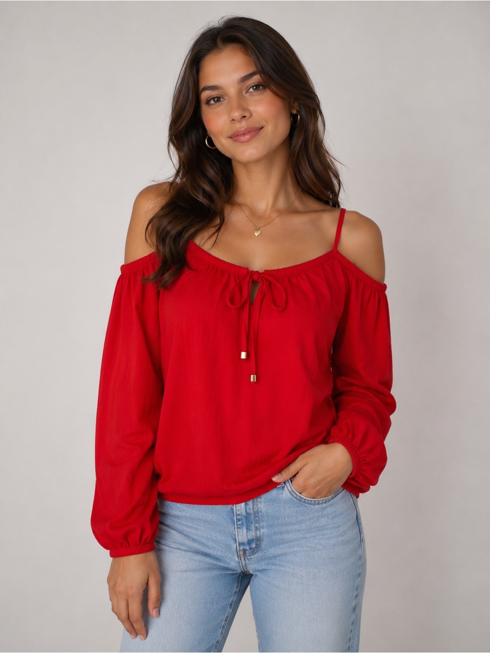 Michael Kors Red Women's Top - Size M